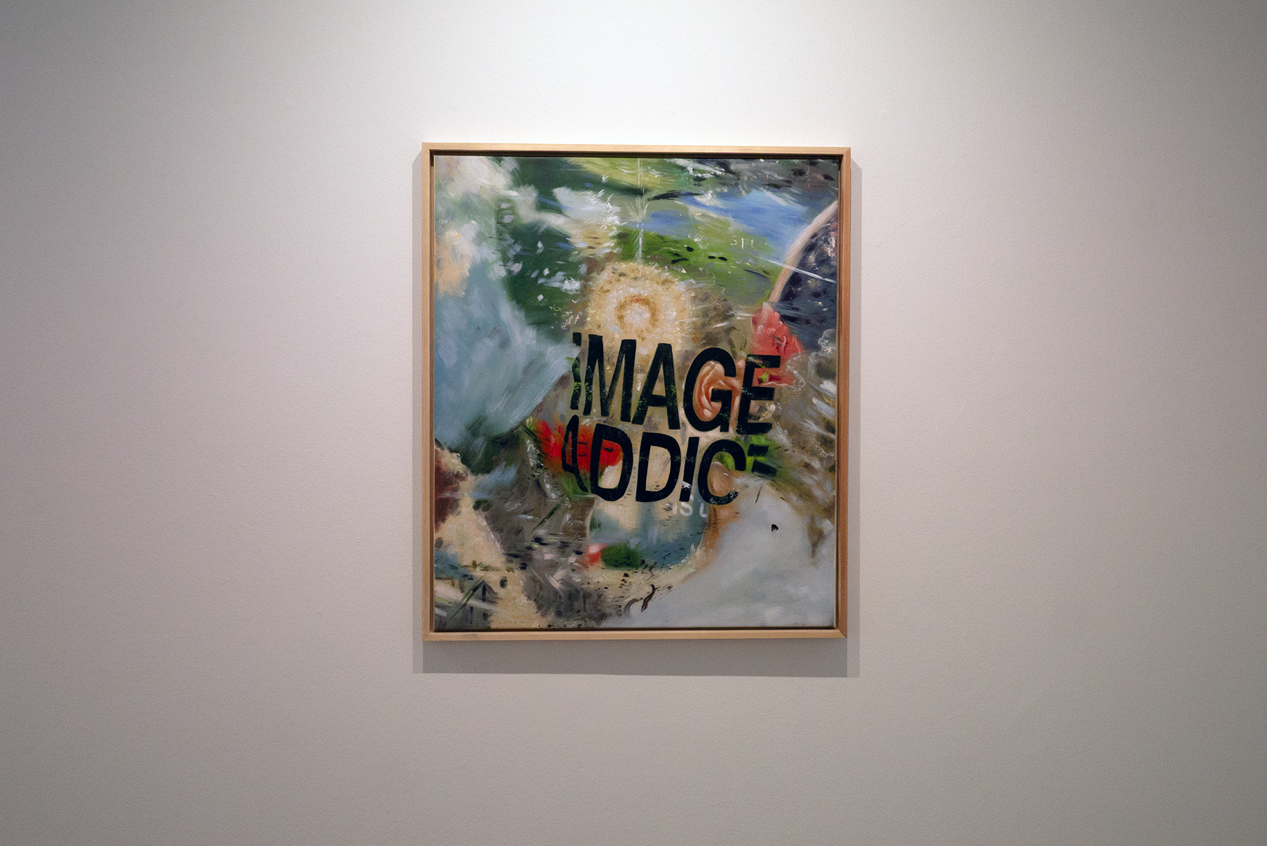 Image Addict — painting, 2026, on the gallery wall